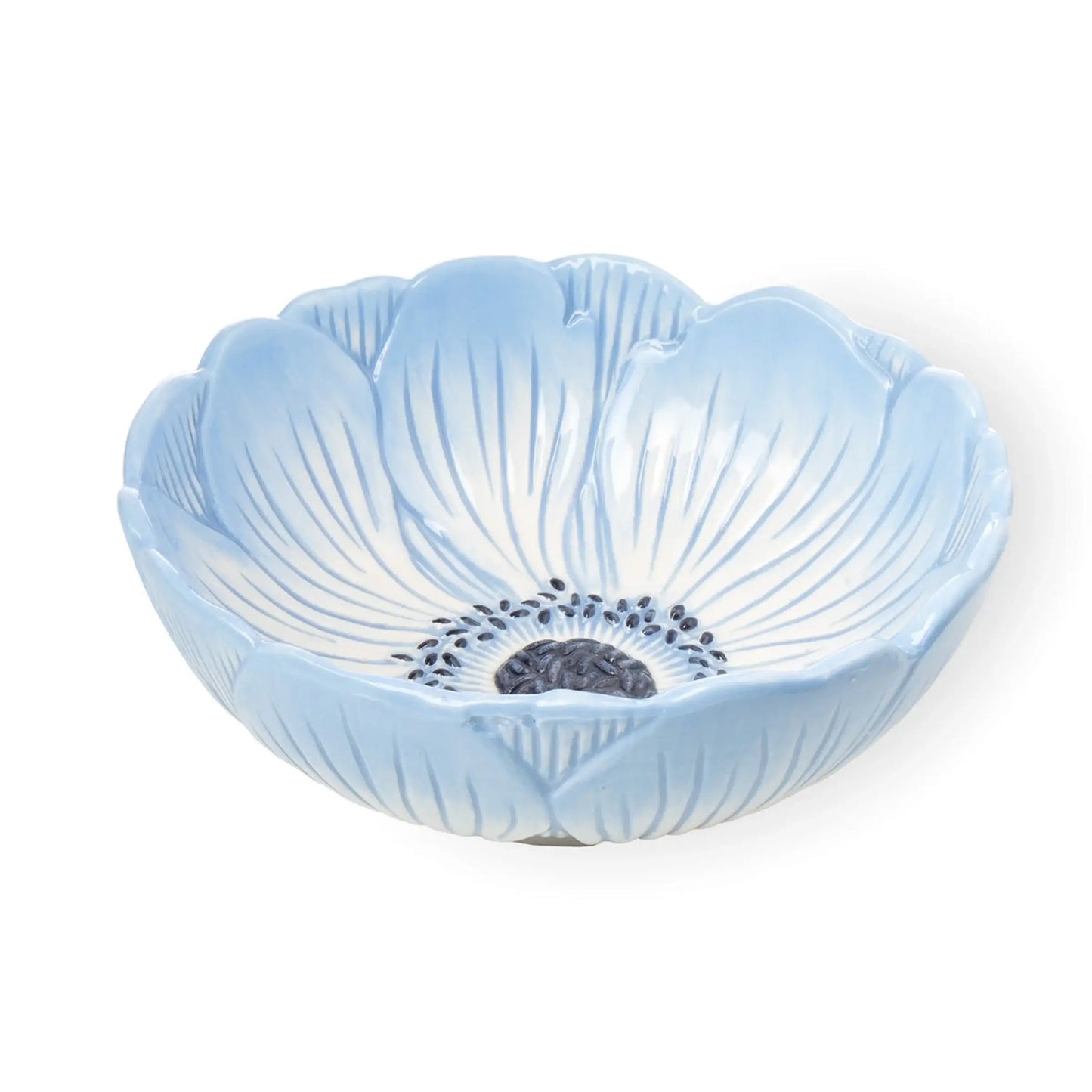 Blue Poppy Flower Bowl