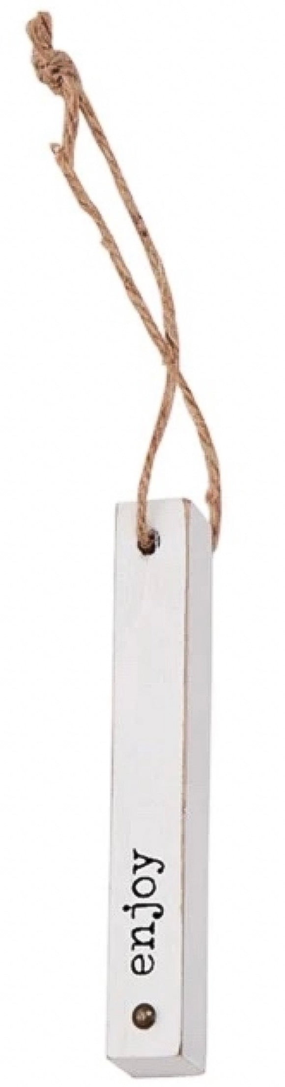 "Enjoy" Wood Wine Tag