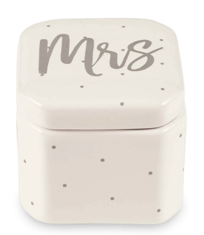 Mrs. Ceramic Trinket Dish