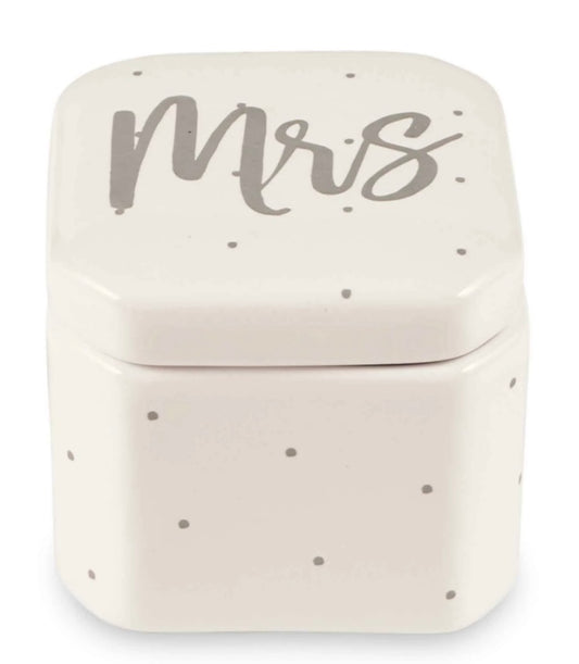Mrs. Ceramic Trinket Dish
