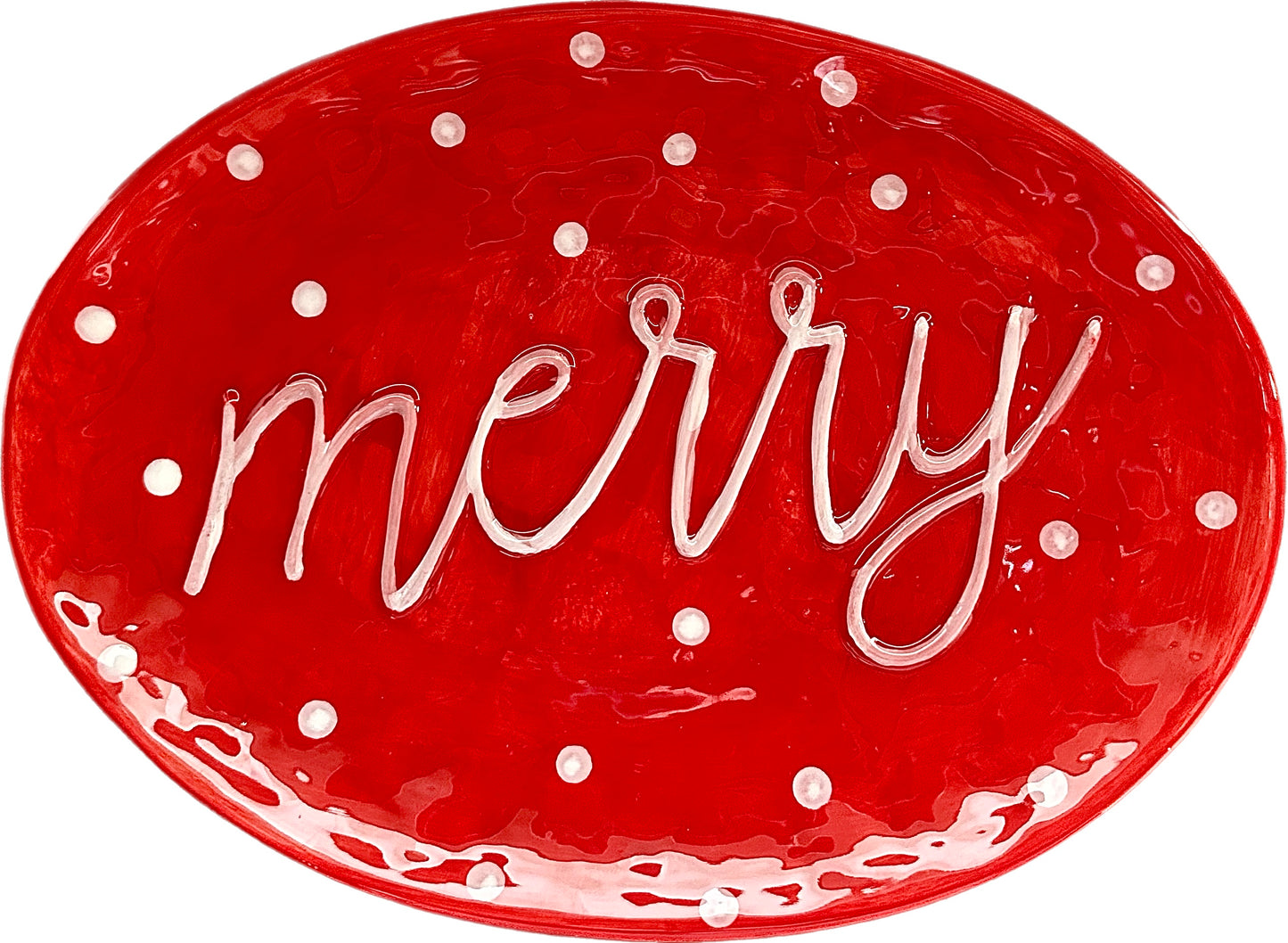 Merry Red Platter