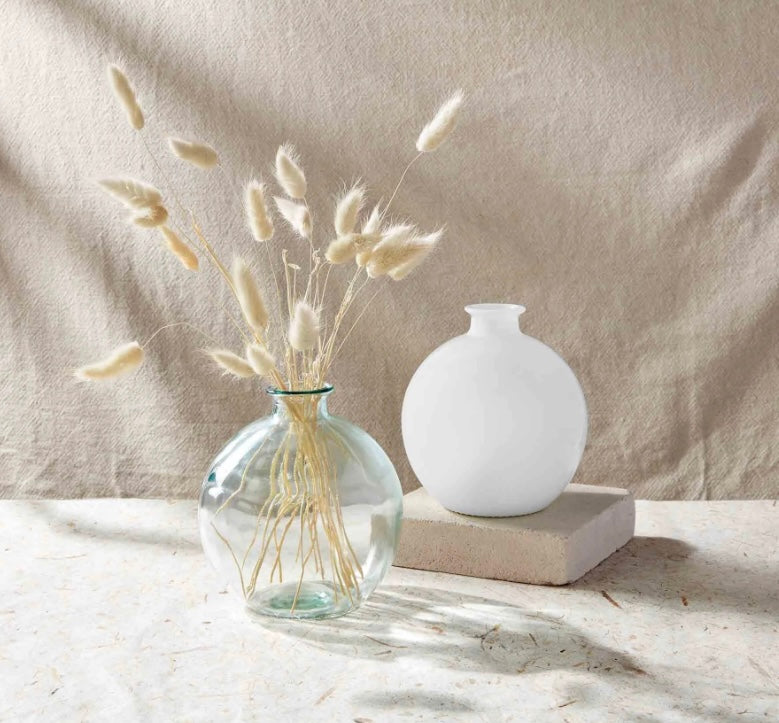 White Bulb Vase