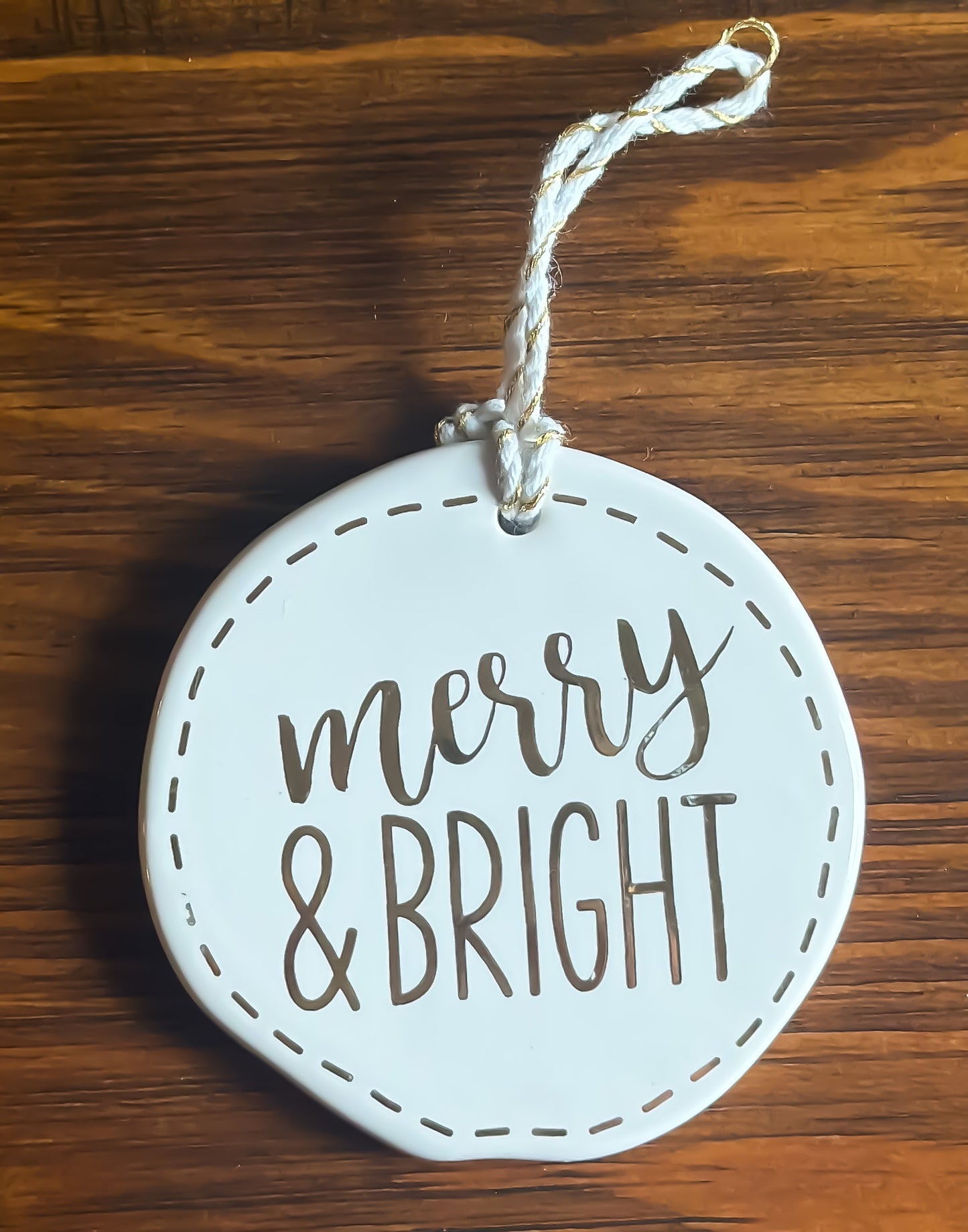 Merry & Bright Ornament/Tag