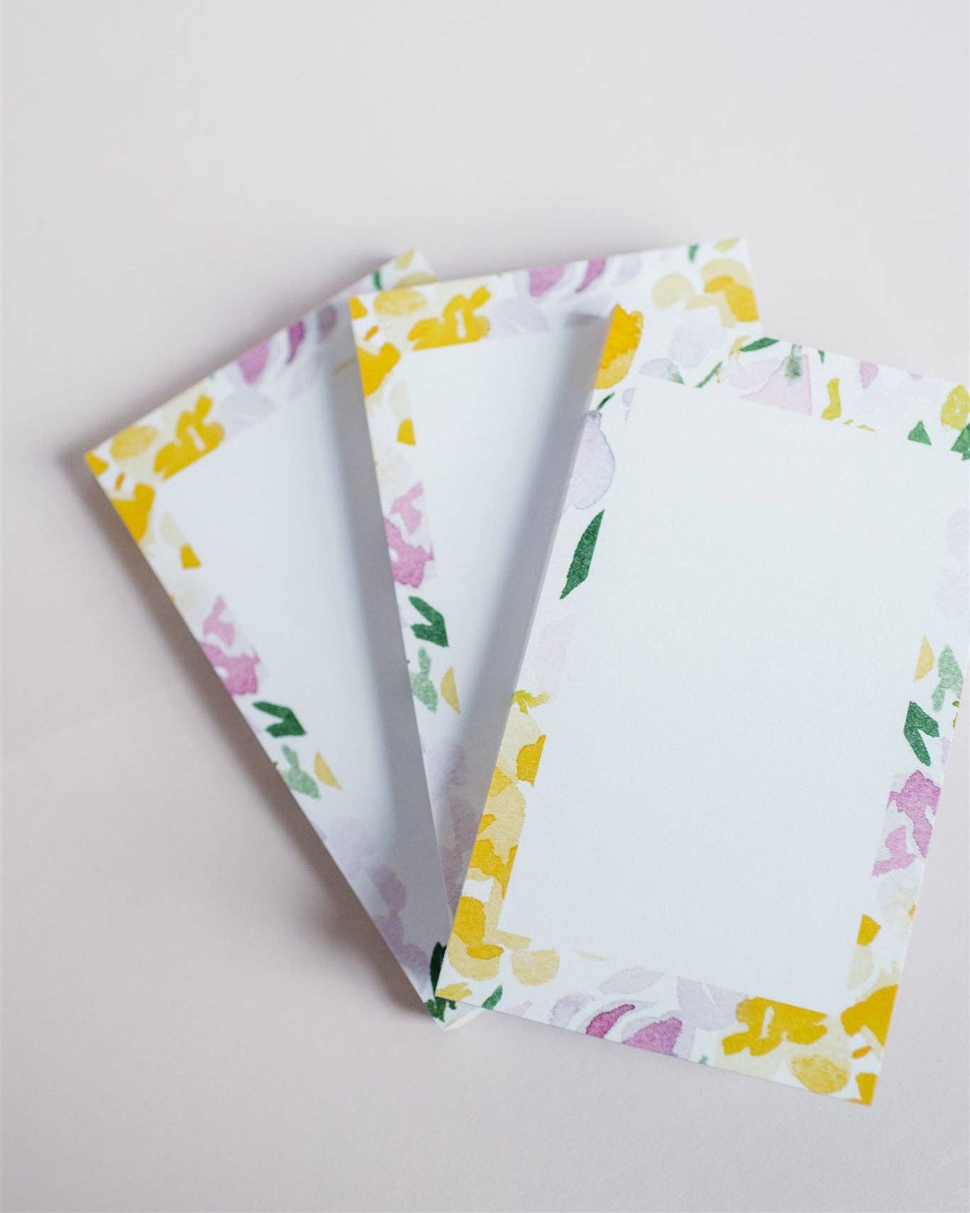 Abstract Flora Watercolor 75 Sheet Desk Notepad