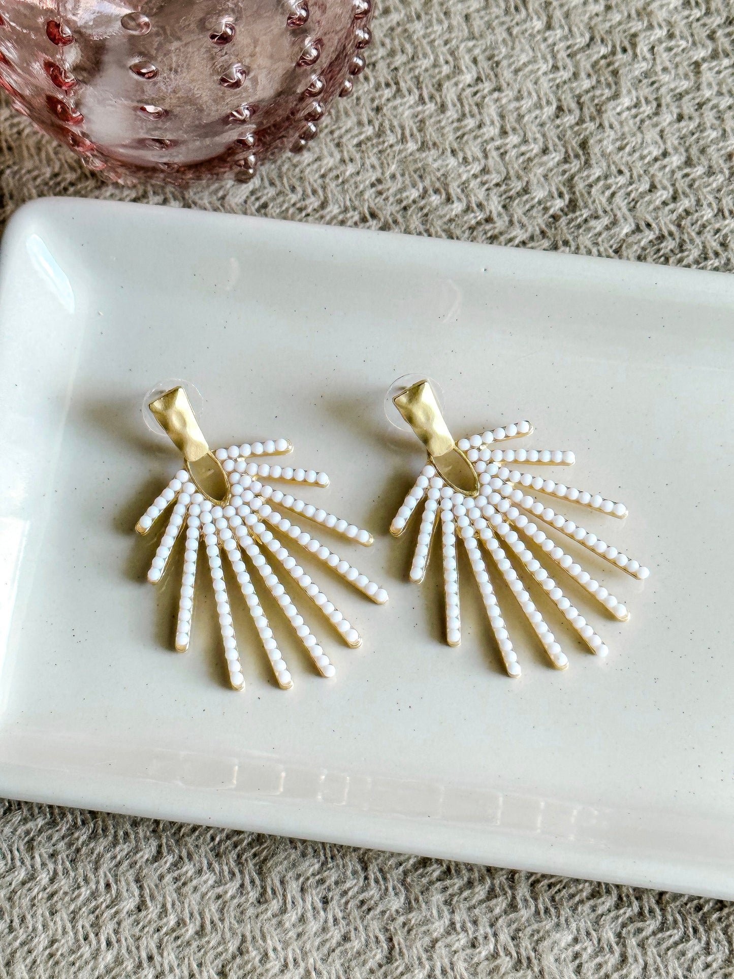 White Sunburst Drops