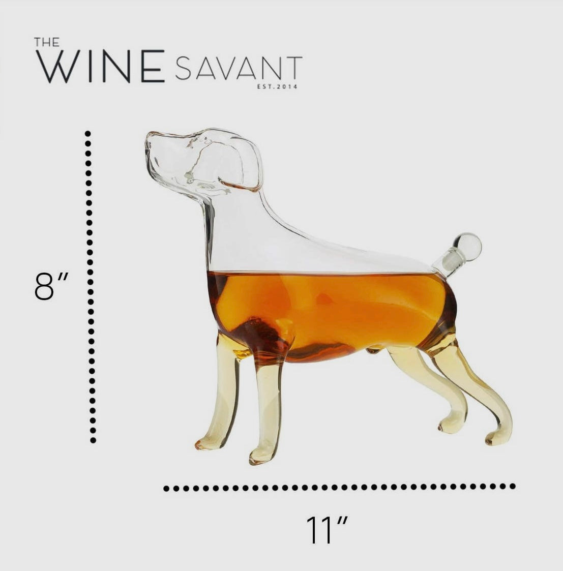 Labrador Dog Animal Whiskey and Wine Decanter 500ml