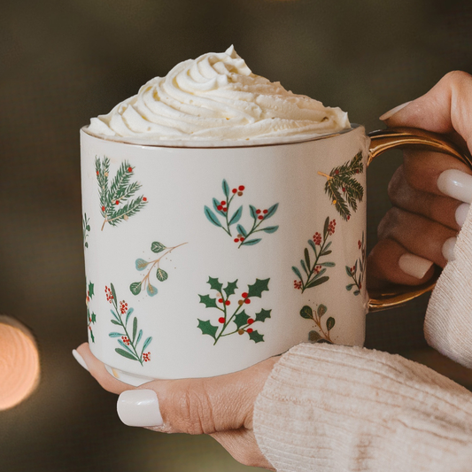 Greenery Holiday Coffee Mug