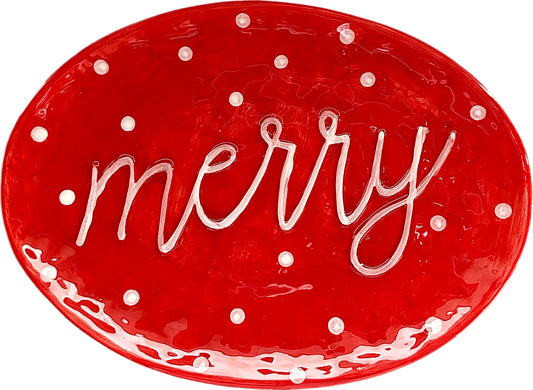 Merry Red Platter