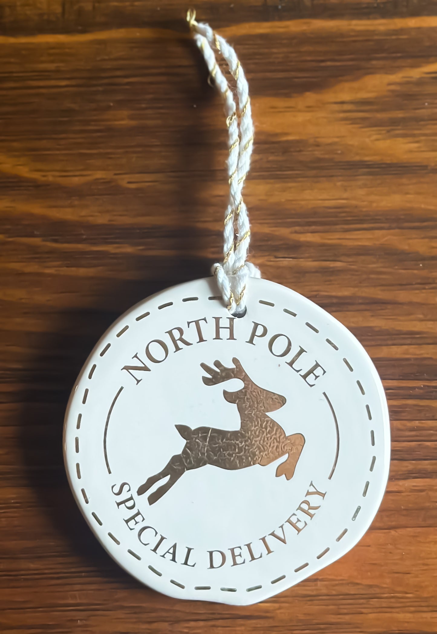 North Pole Special Delivery Ornament/Tag