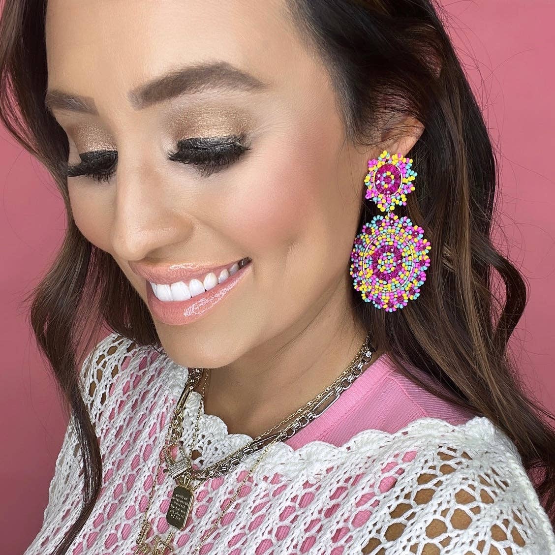 Miranda Confetti Beaded Earring