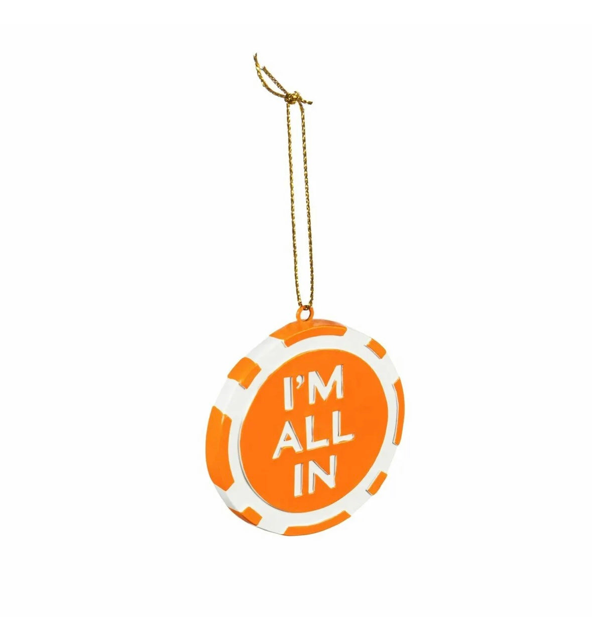 Clemson Poker Chip Ornament