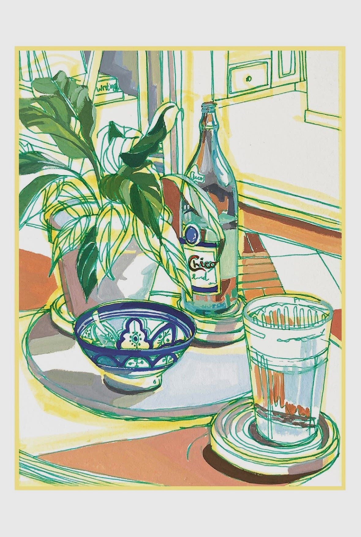 "Topo Chico" Signed Archival Giclee Print 10" x 14"