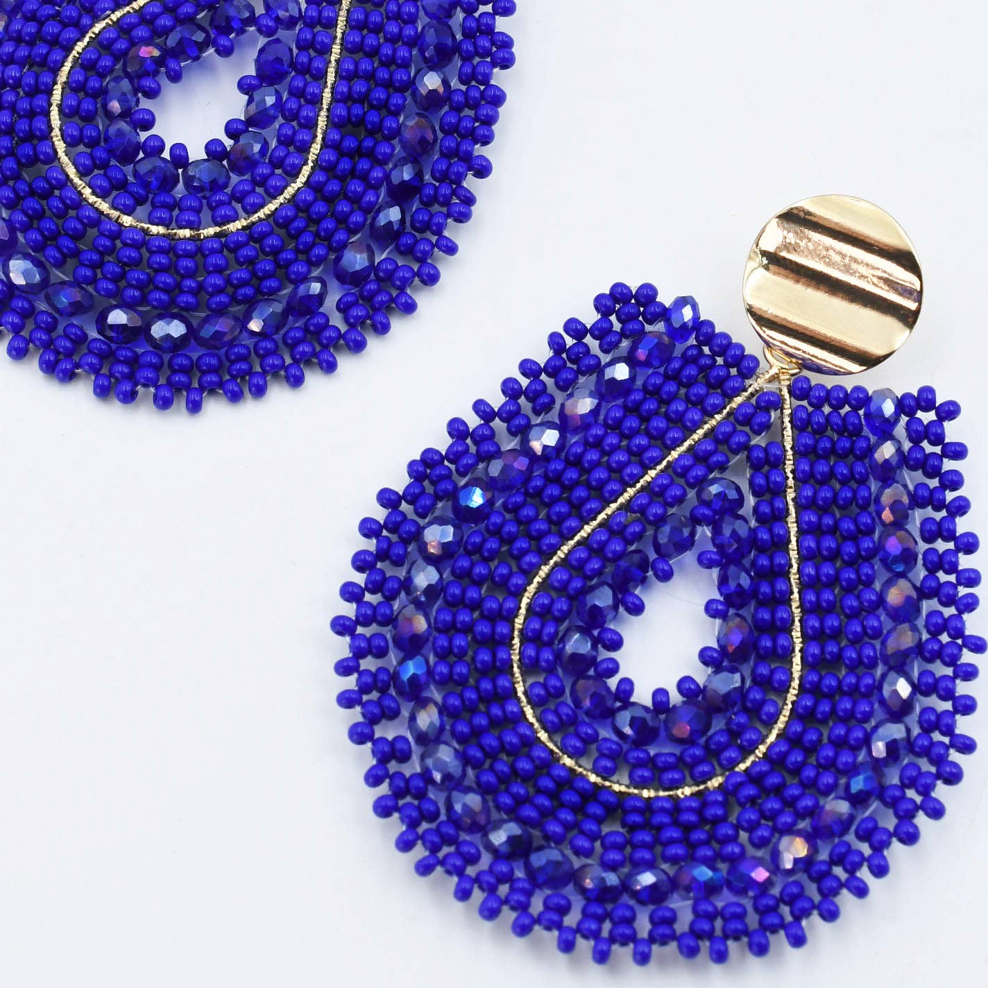 Mariana Blue Beaded Earrings